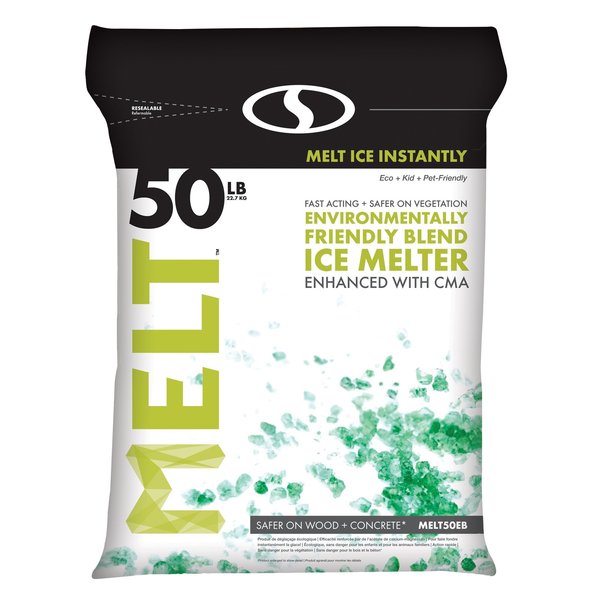 Snow Joe Resealable Bag Premium Environmentally-Friendly Blend Ice Melter w/ CMA MELT50EB